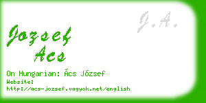 jozsef acs business card